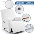 thumbnail image 6 of TAOCOCO Recliner Chair Slipcovers Non-Slip Reclining Armchair Covers Washable Recliner Protector Cover with Pockets, Beige, 6 of 12