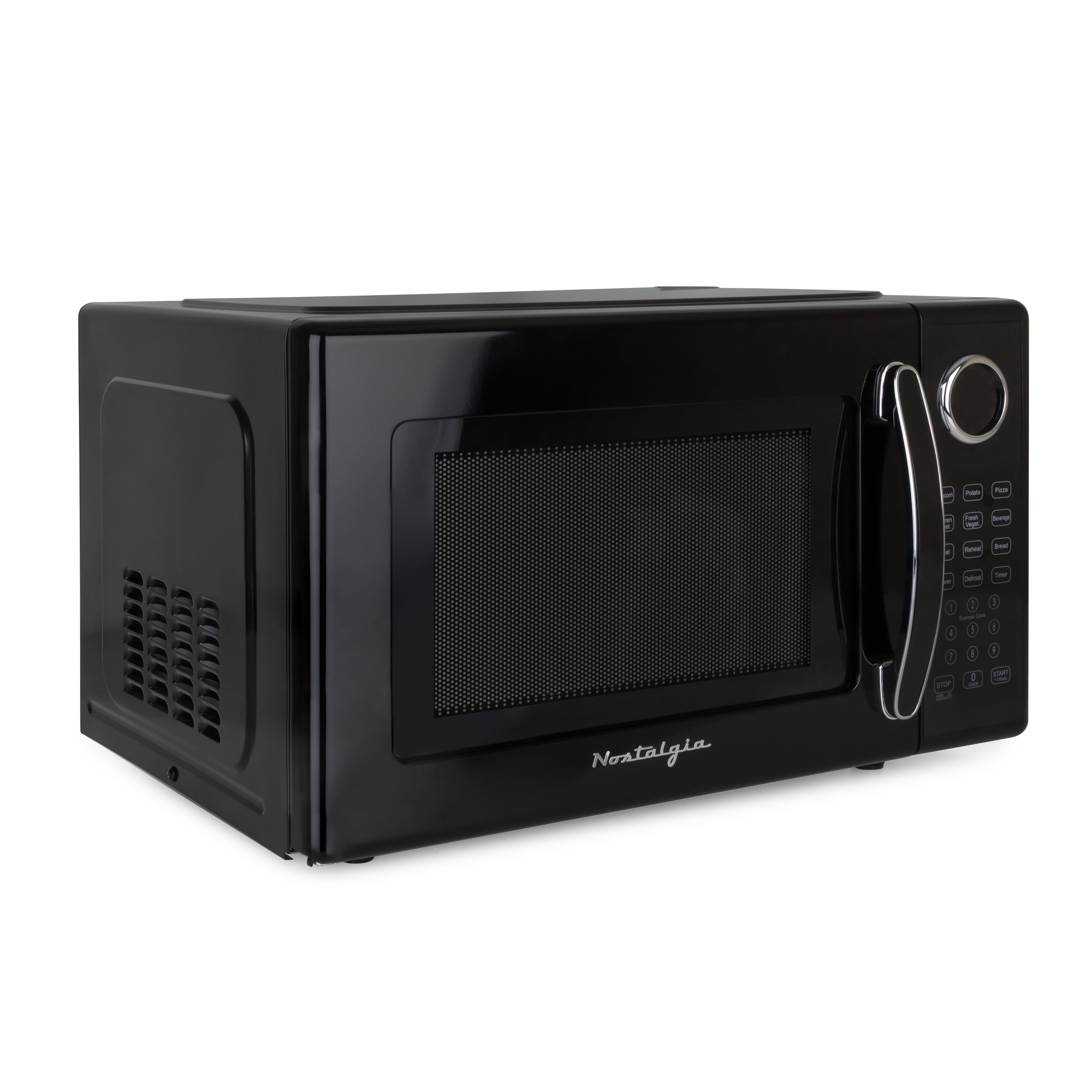 Retro 1.1 cu. ft. Countertop Microwave Oven, Black