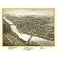 thumbnail image 2 of Moyer 14x12 White Modern Wood Framed Museum Art Print Titled - Apollo Pennsylvania - Moyer 1896, 2 of 4