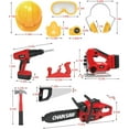 Exercise N Play Kids Power Tool Play Set W/ Electric Toy Drill Chainsaw