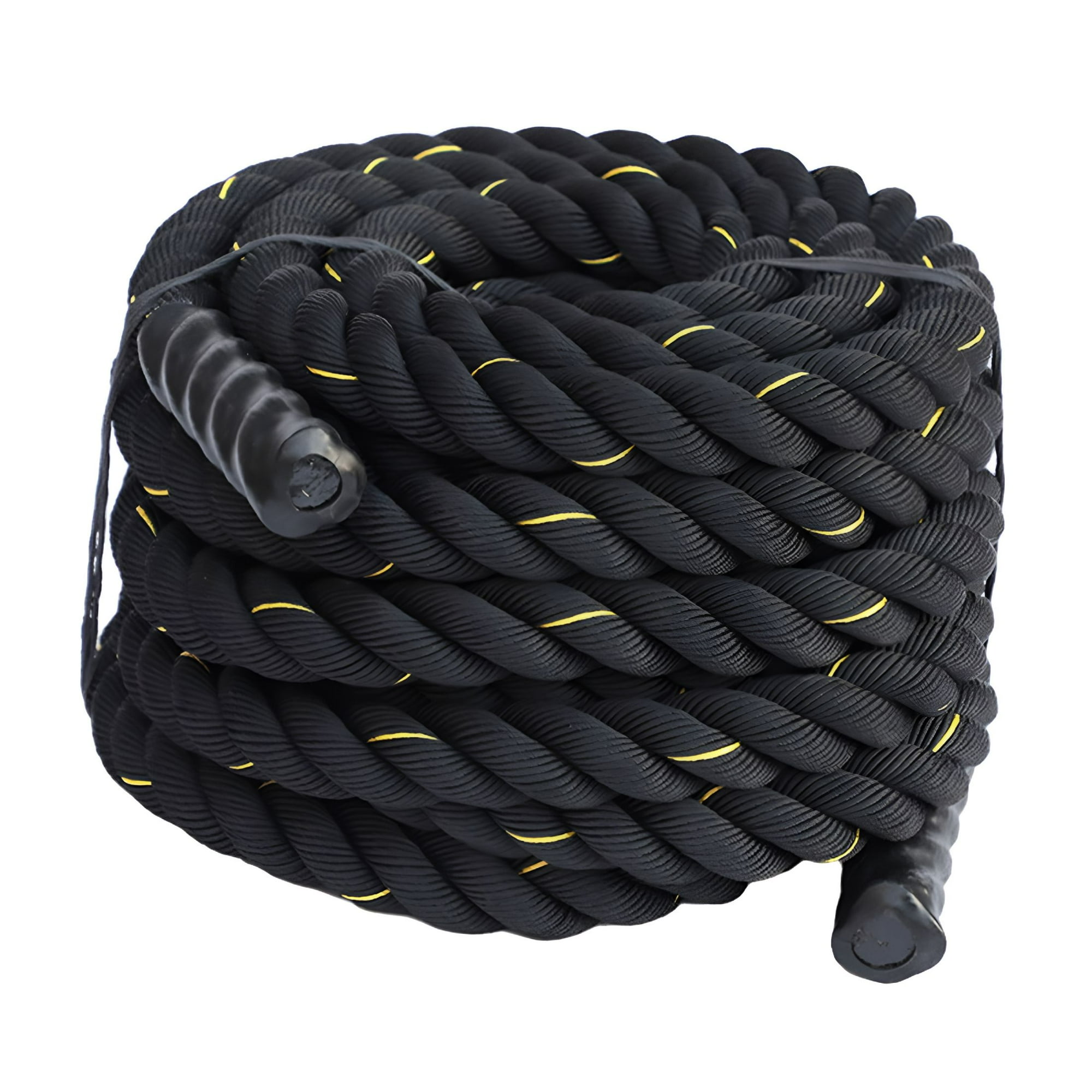 BESTSKY 2026 New 9.8Ft Yellow Battle Rope 25Mm Heavy Training Fitness Equipment for Strength Training, Cardio Workouts, Fitness Exercises, Conditioning, Gym Training, Outdoor Training.