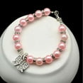 thumbnail image 4 of Cat Plastic Bead Rhinestone Decor Bowknot Pendent Pet Necklace Collar Light Pink, 4 of 4