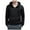 Black, variant on Levmjia Men's Jacquard Pattern Hooded Jacket Polyester Zip-Front Sweatshirt Drawstring Pocket Casual Coat Soft Breathable Sportswear Lightweight Long Sleeve Outerwear S-3XL