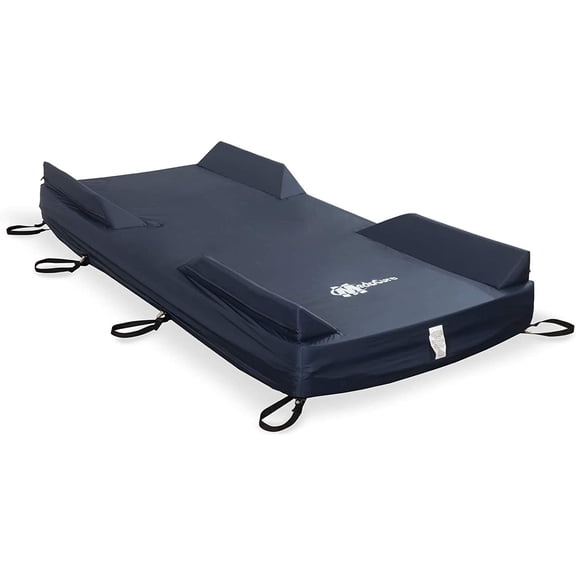 Medacure Universal Mattress Cover with with Foam Bolsters for Fall Prevention - 36 x 80 x 8