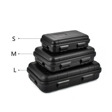 Edc-Plastic Waterproof Outdoor Camping Survival Container Storage Case Box Bag Shockproof Box Tool Sealed Hard Carry Safety Orange (S) Mingyiq Inc