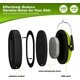 thumbnail image 4 of Protectores auditivos para niños, pack de 2 protectores auditivos plegables, color verde., 4 of 5