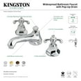 thumbnail image 4 of Kingston Brass  French Country 8 in. Widespread Bathroom Faucet Polished Chrome Chrome Finish, 4 of 5