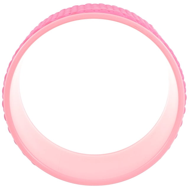 LEEYNEER Lot de 1 Roue de Yoga Ronde Rose pour les Maux de Dos et les Exercices d'Étirement