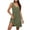 Army Green, variant on Summer Scoop Neck Midi Dresses for Women Classic Sleeveless Solid Color Comfy Loose Casual Sundress Vacation Party Dresses