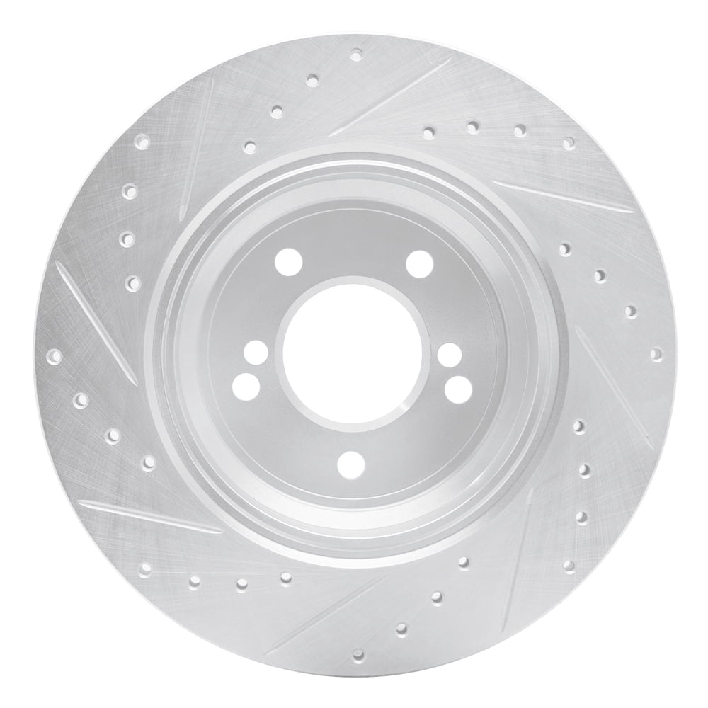 Dynamic Friction Company 631-31050R DFC Brake Rotor - Drilled And Slotted - Silver