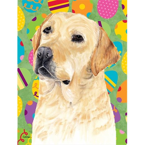 11 x 15 in. Labrador Easter Eggtravaganza Garden Size Flag