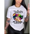 thumbnail image 2 of Camiseta con estampado de mariposas y labios, manga corta, cuello redondo, informal, para primavera y verano. Camiseta deportiva para mujer, hombre, mujer, adolescente, joven., 2 of 8