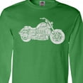 thumbnail image 4 of Inktastic Distressed Motorcycle Long Sleeve T-Shirt, 4 of 5