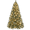 Green-With Lights, variant on Yaheetech 4.5ft Pre-decorated Frosted Artificial Christmas Tree with Pinecones, Green