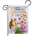 thumbnail image 1 of Breeze Decor G153081-BO Felices Pascuas Printemps Pâques Double Face Décoratif Drapeau de Jardin&44; Multi Couleur, 1 of 1