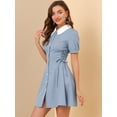 thumbnail image 4 of Vestido Vintage Allegra K Cuello Peter Pan Azul XS, 4 of 6