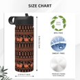 thumbnail image 4 of Bingfone Vintage Pumpkin Pattern Print 18oz Sports Insulated Kettle With Straw, Leakproof & BPA Free, Drinking Sports Water Bottle for Fitness, Gym & Outdoor, 4 of 8