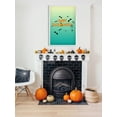thumbnail image 2 of Awkward Styles Halloween Canvas Wall Art Pumpkin and Bats Home Decor Prints, 2 of 4