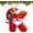 K, variant on DAMAI 26 Pcs White-Bearded Gnomes Alphabet Ornaments for Christmas Tree Red Initial Letter Hanging Pendant with Red Hat Mini Monogram Hanging Decorations for Christmas Tree Party Gifts DIY Decor