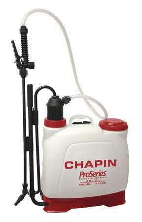 CHAPIN Backpack Sprayer,80 psi,4 gal.,Poly 61500 by Chapin Sprayers