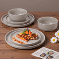 thumbnail image 5 of Onader Dinnerware Sets for 6, 18-Piece Plates and Bowls Set, Stoneware Dinning Ware Set for Kitchen, Microwave & Dishwasher Safe - Milky Coffee, 5 of 7