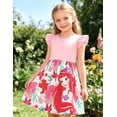 thumbnail image 4 of Disney Princess Toddler Girl Dresses Little Mermaid Ariel Character Ruffled Sleeveless Dress 3-4 Years, 4 of 9