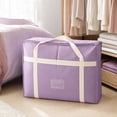thumbnail image 5 of Large Capacity Quilt Storage Bag Waterproof Dustproof, Heavy Duty Moving Packing Organizer for Comforters Blankets, Reinforced Handles Durable Fabric, Home Relocation Essential, 5 of 5