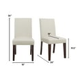 thumbnail image 2 of Serta Liam Parsons Dining Chair Set of 2, Plush High Back, Polyester Weave Fabric, Foam Cushion Seat, Linen, 2 of 7