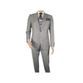 thumbnail image 5 of Men Suit BERLUSCONI Turkey 100% Italian Wool Super 180's 3pc Vested #Ber10 Gray, 5 of 9