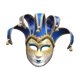thumbnail image 4 of Máscara de Mardi Gras, máscara de disfraz, máscara facial completa, máscara de cosplay de Halloween para festival, fiesta, espectáculo, espectáculo de Azul Yinane Cubierta facial de Mardi Gras, 4 of 8