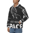 thumbnail image 3 of Naloa I Need More Space Men’s Hoodies, Zip up Hoodie, Sweatshirts,Hoodies for Men Sizes S-3XL-XX-Large, 3 of 5