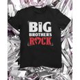 thumbnail image 5 of Boys Big Brothers Rock Best Siblings Gift Kids T-Shirt Big Bro Black 2T, 5 of 6