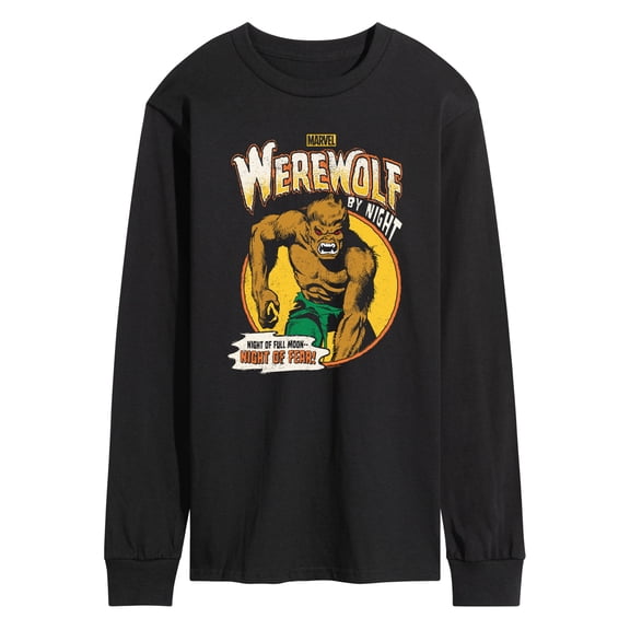 Marvel - Werewolf By Night - Men's Long Sleeve Graphic T-Shirt