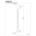 thumbnail image 2 of Kingston Brass H696Cri Single Interlock Shower Hose -  96 Inches - Polished Chrome Finish, 2 of 2