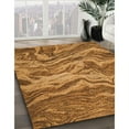 thumbnail image 3 of Ahgly Company Machine Washable Indoor Rectangle Transitional Mahogany Brown Area Rugs, 5' x 7', 3 of 7