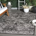 thumbnail image 2 of SAFAVIEH Courtyard Leilah Abstract Indoor/Outdoor Area Rug, Charcoal/Grey, 5'1" x 7'6", 2 of 8