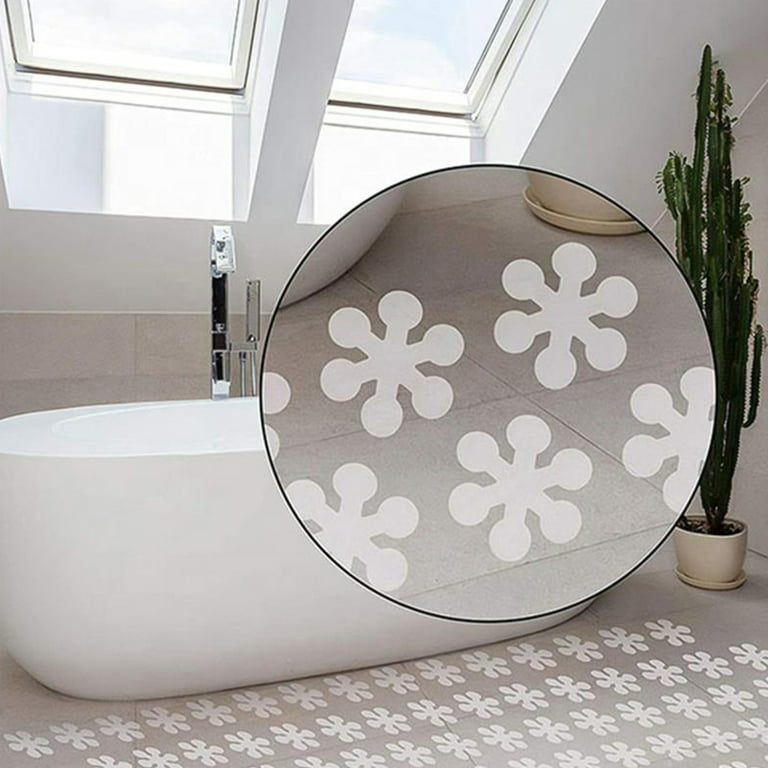 Alipis 12pcs Bathroom Non-Slip Stickers Shower Floor Grips Floor Decals  Appliques Non Tub Stickers Adhesive Bath Tub Antislip Stickers Bathtub
