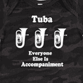 thumbnail image 4 of Inktastic Funny Tuba Player Music Joke Boys or Girls Baby Bodysuit, 4 of 5
