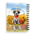 thumbnail image 2 of Vintage Dalmatian Says Hello Mother's Day Summer Sunflower Field Spiral Bound Journal Dog Lover 5x7in Spiral Notebook - 12005, 2 of 5