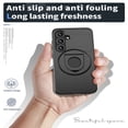 thumbnail image 5 of Allytechgroup Lightweight Case for Samsung Galaxy S23,Rotatable Ring Kickstand,Sliding Lens Cover,Enhanced Camera & Screen Full Body Protection Shockproof Case for Samsung Galaxy S23, Black, 5 of 6