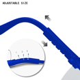 thumbnail image 4 of Gafas de seguridad HANCHS, 5 unidades, ajustables, de visión amplia, azules, 4 of 9