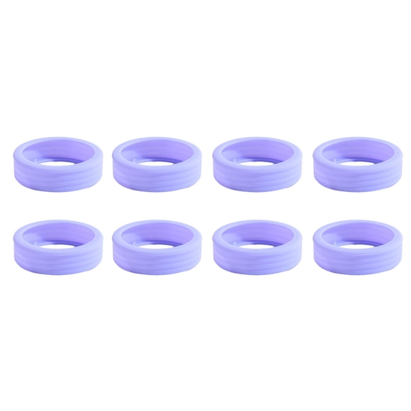 Sonducket 8 unids/set ruedas de equipaje en óptimas condiciones cubierta de ruedas de equipaje de silicona resistente al desgaste y duradera Mochilas Púrpura