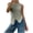 Green, variant on Women's Striped Knitted Tank Tops Button Down Round Neck Sleeveless Slim Fit Casual Fashion Trendy Crop Top, Beige M