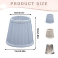 thumbnail image 2 of Small Table Lamp Pleated Table Lamp Fabric Shade,Good-Looking Shade for Ceramic Table Lamps,Bedside Table Lamp Pleated Lamp Shade for Bedroom Home Living Room Kitchen Nursery, 2 of 6