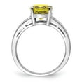 thumbnail image 2 of Sterling Silver Rhodium Diam. & Lemon Quartz Ring QR3043LQ, 2 of 5