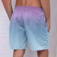 thumbnail image 4 of Tungbrin Men's Summer Shorts 2025 Trendy Gradient Color Quick Dry Beach Shorts Big and Talls Drawstring Swim Trunks, 4 of 5