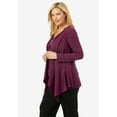 thumbnail image 3 of Woman Within Plus Size Layered Look Long Top With Sequined Inset, 3 of 4