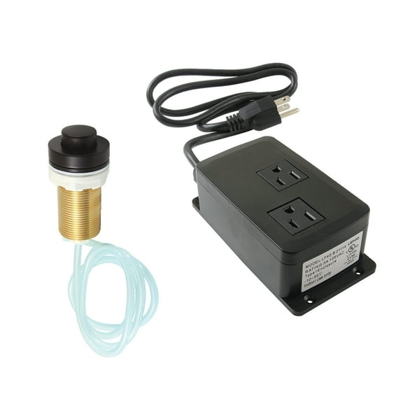 Kingston Brass KAMDK215 Trimscape Dual Outlet Garbage Disposal Air Switch Kit in Oil Rubbed Bronze
