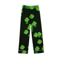 thumbnail image 4 of Posijego Women St Patrick's Day Pajama Set Button Down Long Sleeve Sleepwear Pants Soft Lounge Sets Homewear, 4 of 4