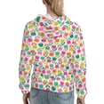 thumbnail image 7 of Lsque Tulips Flowers Pattern Casual Women's Hoodie,Hooded Sweatshirt with Kangaroo Pocket,Pullover Hoodie with Eye-catching Drawstrings-Small, 7 of 7